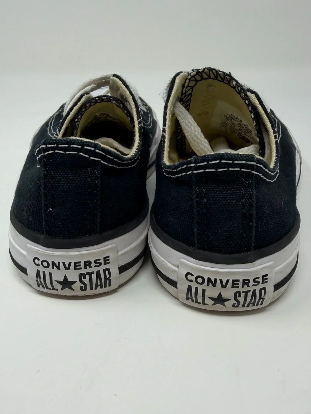 Converse Black and White Canvas Kids Sneakers Sz.11
